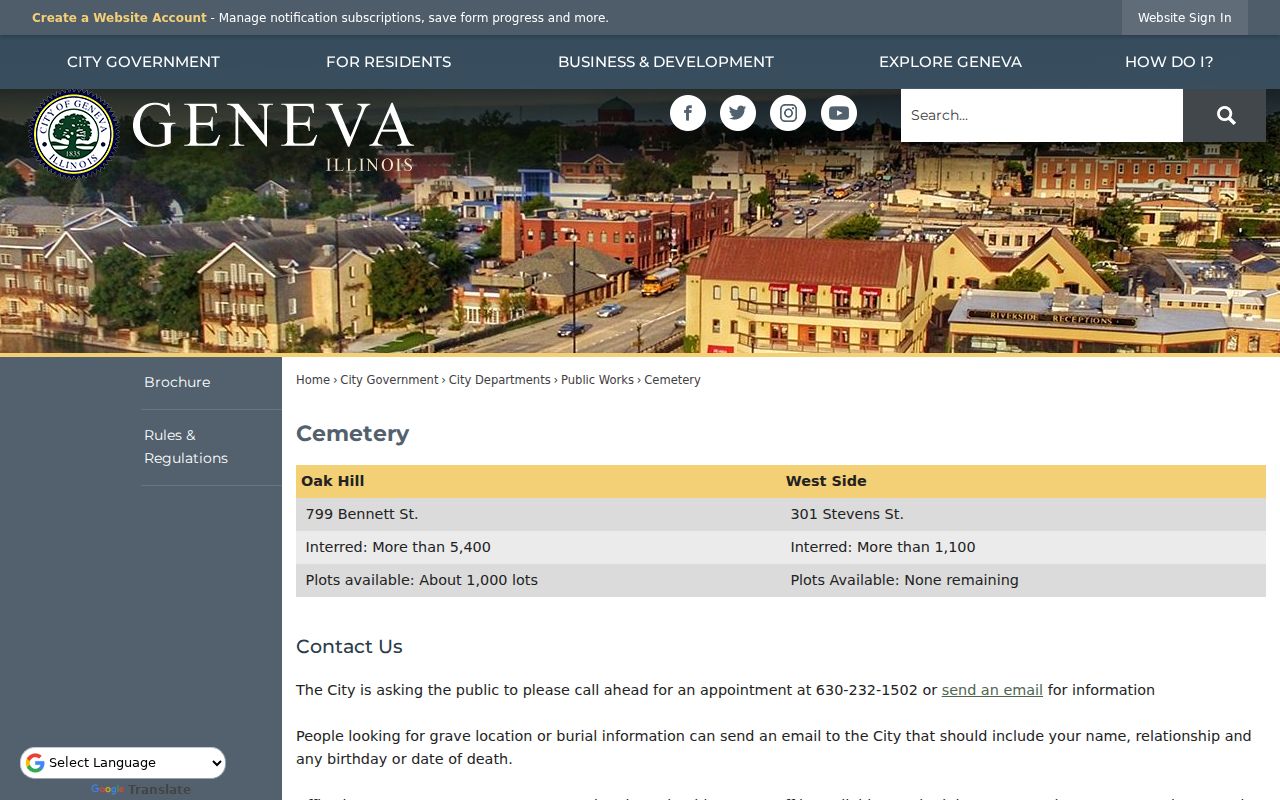 Geneva city directory research through cemetery records