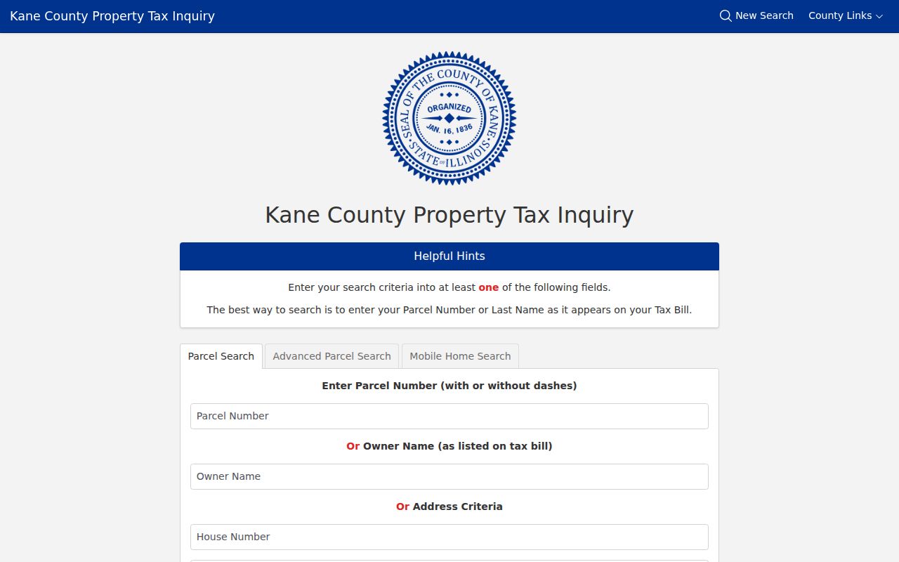 Geneva residents directory Kane County property search