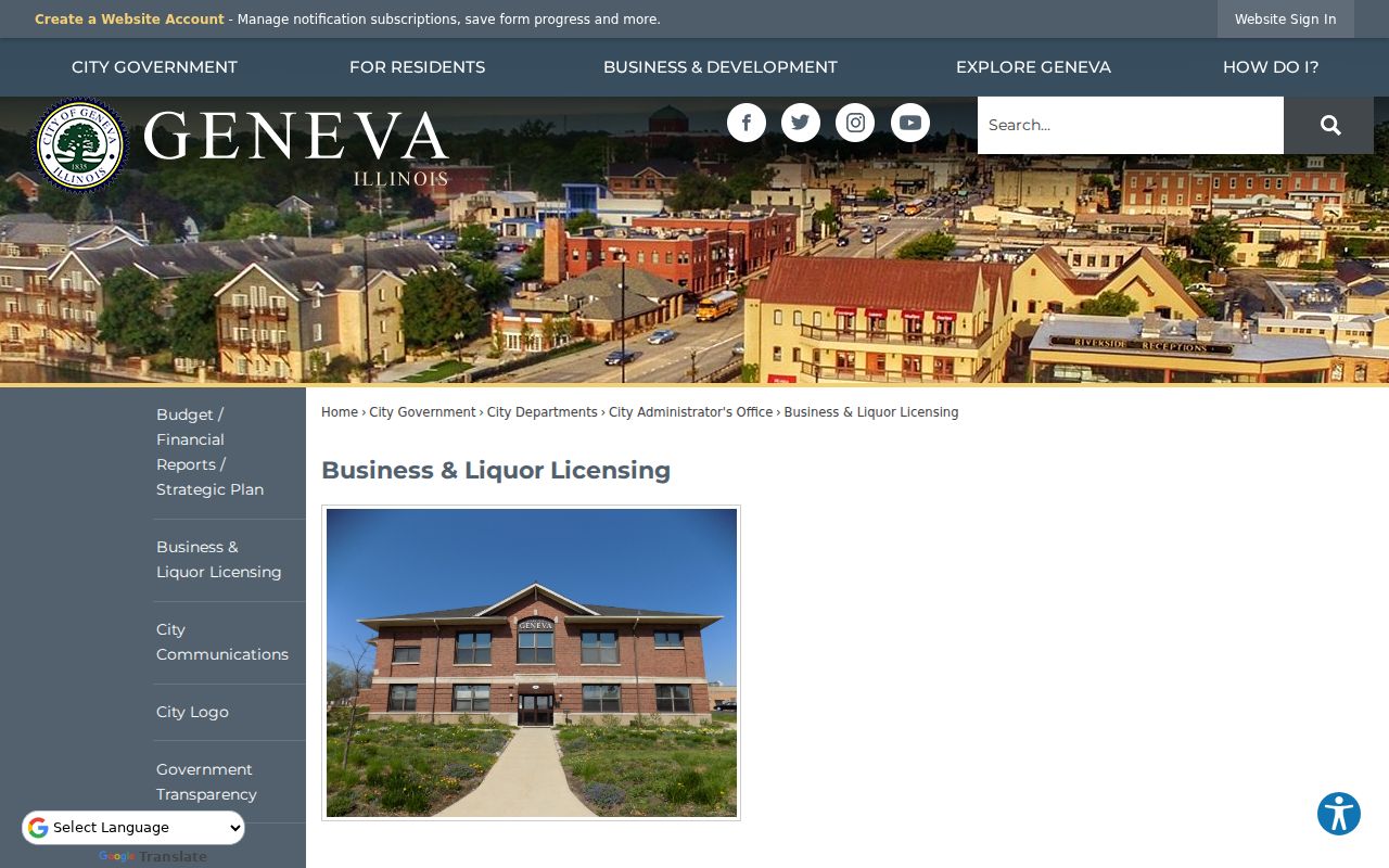 Geneva resident lookup through city business licensing records
