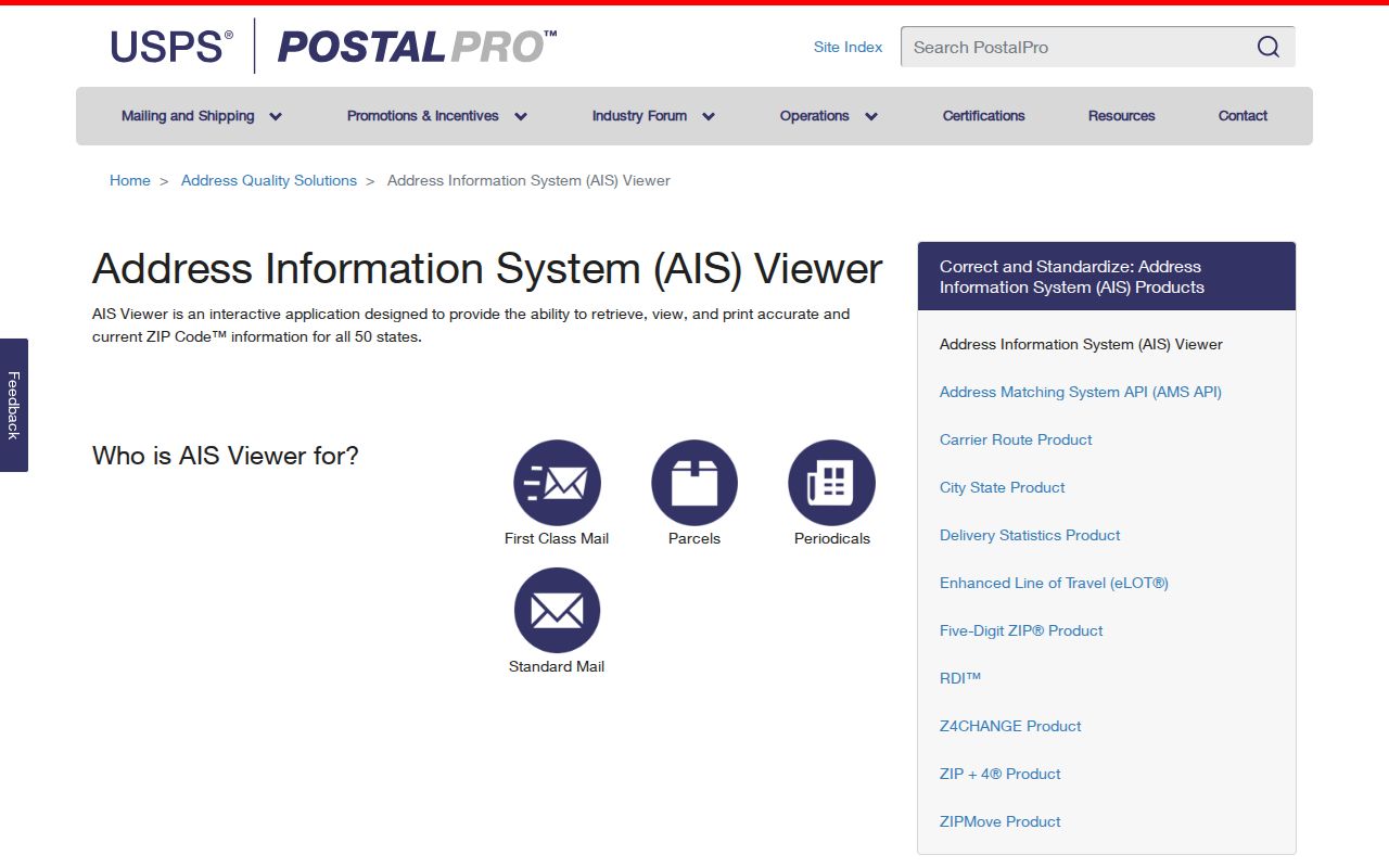 Geneva ZIP code directory USPS AIS Viewer